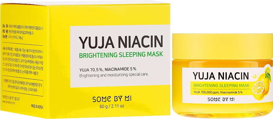 Aufhellende Gesichtsmaske für die Nacht - Some By Mi Yuja Niacin Brightening Sleeping
