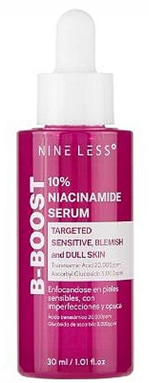 Porenverkleinerungsserum mit Niacinamid 10 % - Nineless B-Boost 10% Niacinamide Serum	 — Bild N1