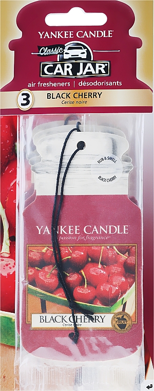 Auto-Lufterfrischer Black Cherry - Yankee Candle Car Jar Black Cherry — Bild N1