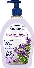 Düfte, Parfümerie und Kosmetik Flüssige Handseife "Schöllkraut" - On Line Lavender & Silk Creamy Hand Wash