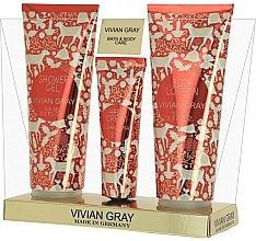 Körperpflegeset - Vivian Gray Red Christmas Set (Handcreme 30ml + Körperlotion 100ml + Duschgel 100ml) — Bild N1