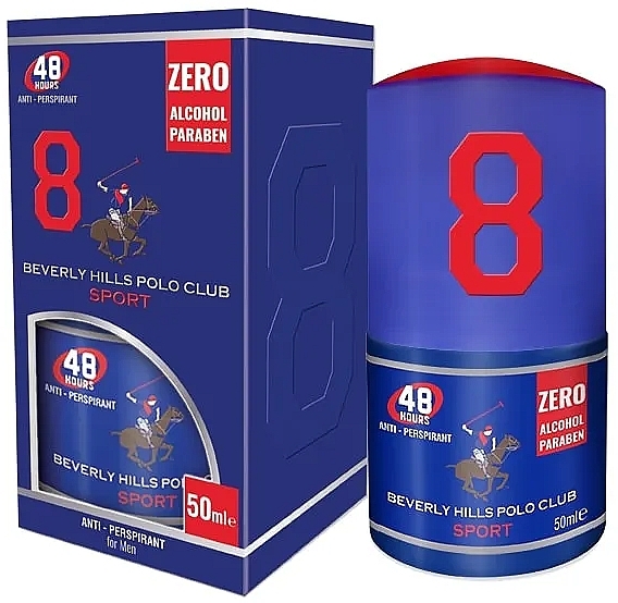 Beverly Hills Polo Club Sport No 8 - Deo Roll-on — Bild N1