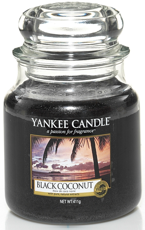Duftkerze im Glas Black Coconut - Yankee Candle Black Coconut Jar — Bild N3