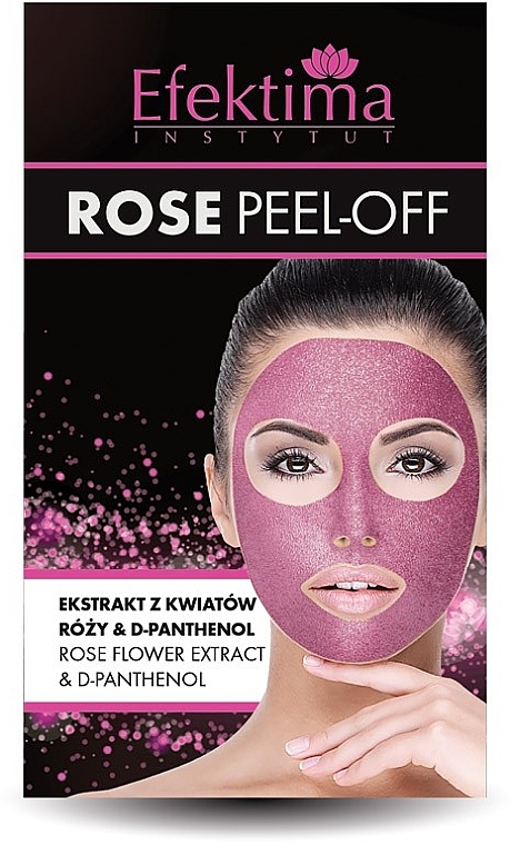 Maske-Peeling für das Gesicht - Efektima Instytut Rose Peel-Off Face Mask  — Bild N1