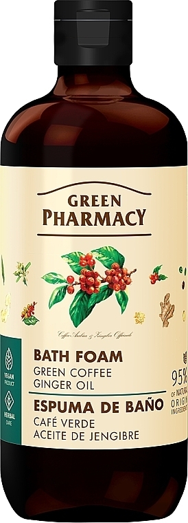 Badeschaum mit grünem Kaffee und Ingweröl - Green Pharmacy — Bild N1