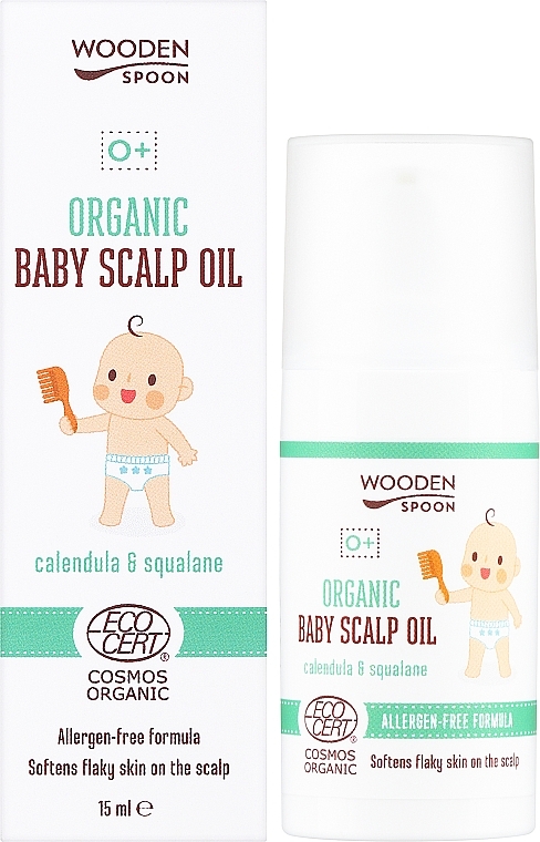 Bio-Kopfhautöl für Babys - Wooden Spoon Organic Baby Scalp Oil — Bild N2