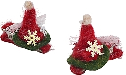 Düfte, Parfümerie und Kosmetik Haarspangen-Set Schlitten für den Weihnachtsmann rot - Lolita Accessories