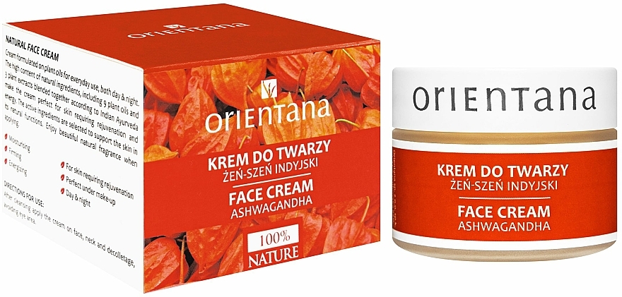 Gesichtscreme mit indischem Kraftwurz - Orientana Face Cream Ashwagandha — Bild N1