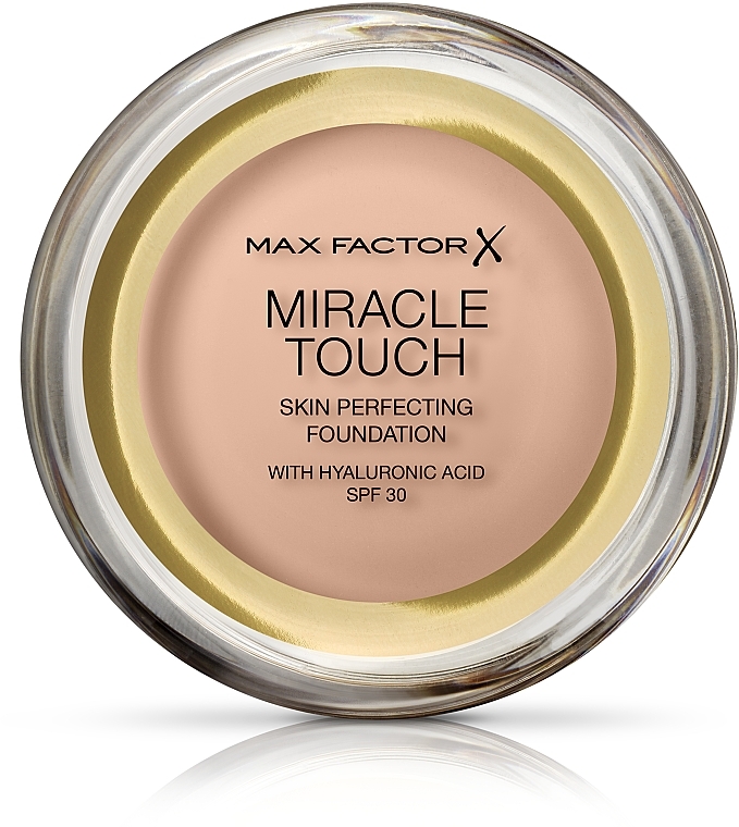 Puderfoundation mit Hyaluronsäure - Max Factor Miracle Touch Skin Perfecting Foundation SPF30