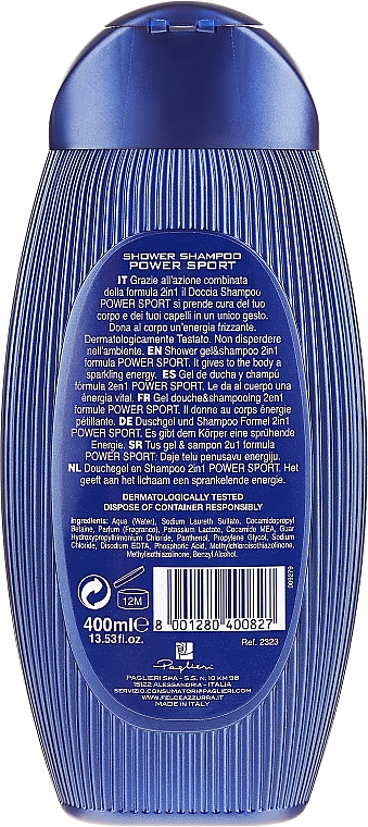 2in1 Shampoo und Duschgel Dynamic - Paglieri Felce Azzurra Shampoo And Shower Gel For Man — Bild N4