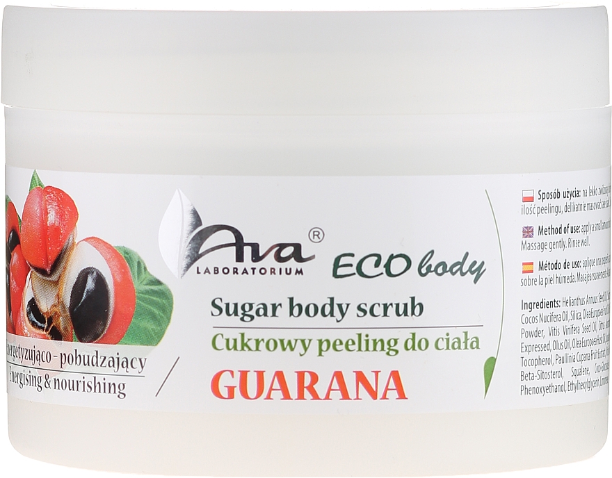 Zuckerpeeling für den Körper mit Guaraná - Ava Laboratorium Eco Body Natural Sugar Scrub Guarana — Bild N2