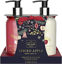 Düfte, Parfümerie und Kosmetik Körperpflegeset - Scottish Fine Soaps Spiced Apple Hand Care Set (Flussigseife 300ml + Handlotion 300ml)