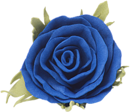 Haargummi Blaue Rose klein - Katya Snezhkova — Bild N1