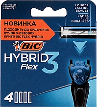 Düfte, Parfümerie und Kosmetik Ersatzklingen 4 St. - Bic Flex 3 Hybrid