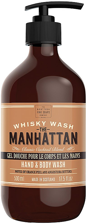Hand- und Körperwaschgel mit Orangenduft und Angostura Bitters - Scottish Fine Soaps Hand & Body Wash Manhattan Whisky — Foto N1
