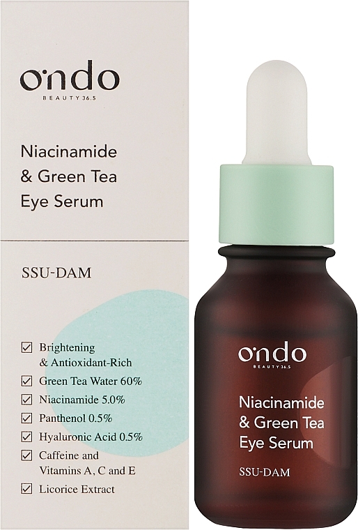 Augenserum mit Niacinamid und grünem Tee - Ondo Beauty 36.5 Niacinamide & Green Tea Eye Serum — Bild N2
