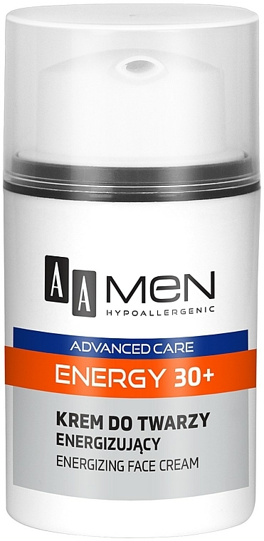 Intensiv feuchtigkeitsspendende und energetisierende Gesichtscreme für Männer 30+ - AA Men Advanced Care Energy 30+ Face Cream Energizing — Foto N2