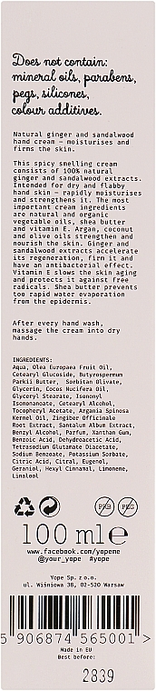 Handcreme - Yope Imbir Hand Cream — Bild N3
