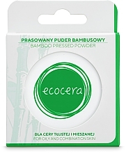 Kompaktpuder mit Bambus-Extrakt für fettige und gemischte Haut - Ecocera Bamboo Pressed Face Powder — Foto N3