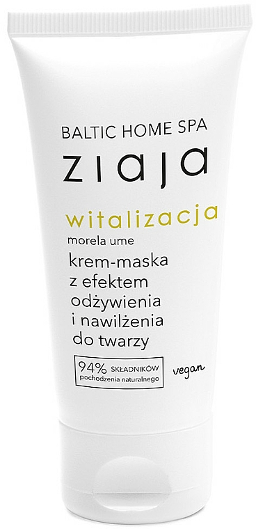 Feuchtigkeitsspendende und pflegende Creme-Maske für das Gesicht - Ziaja Baltic Home Spa Witalizacja — Bild N1