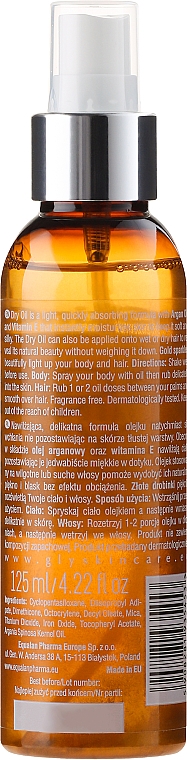 Trockenes Arganöl für Körper und Haar - GlySkinCare Argan Iluminating Dry Oil For Body & Hair — Bild N2