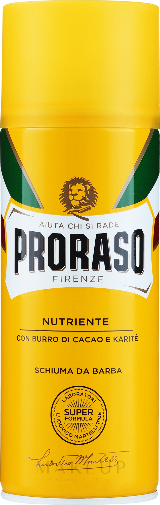 Rasierschaum mit Kakaobutter - Proraso Yellow Shaving Foam — Bild 400 ml