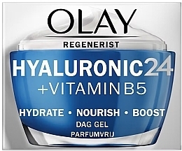 Gesichtsgel mit Hyaluronsäure und Vitamin B5 - Olay Regenerist Hyaluronic24 + Vitamin B5 Day Gel — Bild N1