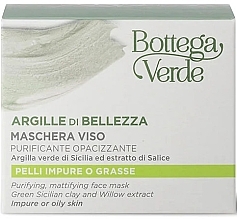 Reinigende, mattierende Tonerde-Gesichtsmaske  - Bottega Verde Purifying Mattifying Face Clay Mask — Bild N2