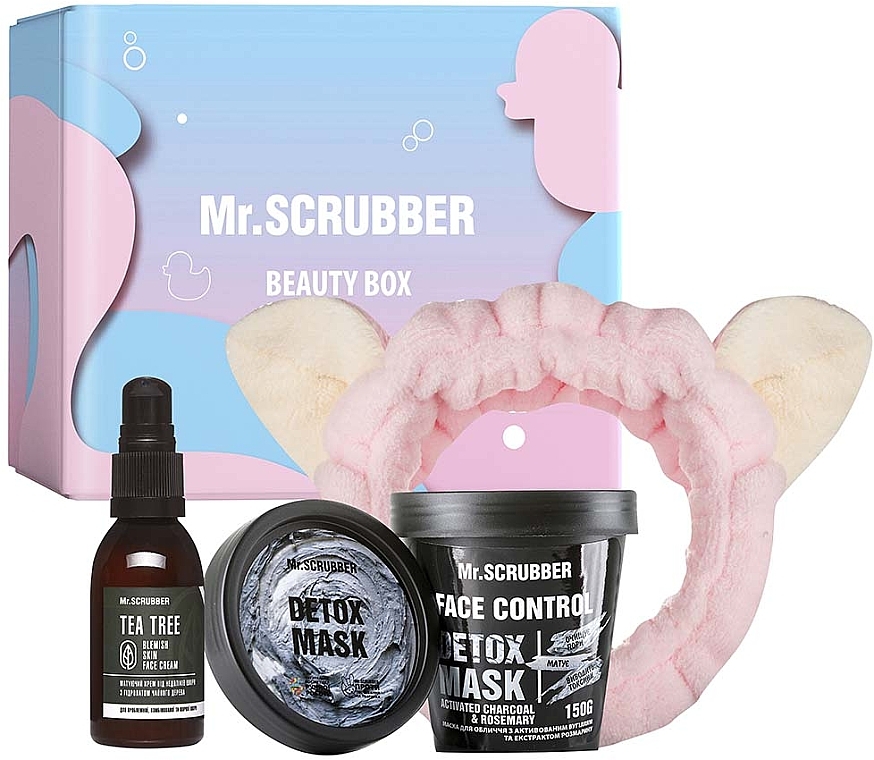 Set - Mr.Scrubber Pure & Detox (f/mask/150g + f/cr/55ml + ass/1/pcs) — Bild N1