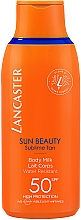 Wasserfeste Körperlotion mit Sonnenschutz - Lancaster Sun Beauty Sublime Tan Body Milk SPF50 — Bild N1