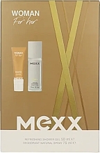 Düfte, Parfümerie und Kosmetik Mexx Woman Set - Körperpflegeset (Körperspray 75 ml + Duschgel 50 ml) 