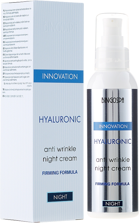 Anti-Falten Nachtcreme mit Hyaluronsäure - BingoSpa Hyaluronic Anti Wrinkle Night Cream — Bild N1