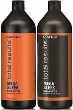 Düfte, Parfümerie und Kosmetik Haarpflegeset - Matrix Total Results Mega Sleek (Shampoo 1000ml + Conditioner 1000ml)