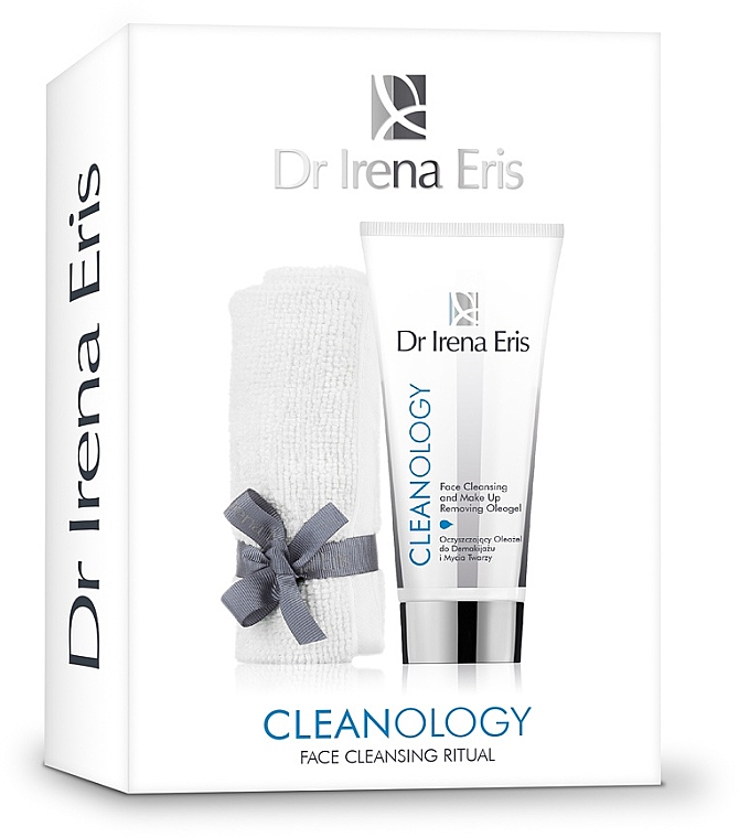 Gesichtspflegeset - Dr Irena Eris Cleanology Face Cleansing Ritual (Tuch + Gesichtsreinigungsgel 175ml) — Bild N1