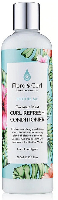 Haarspülung - Flora & Curl Soothe Me Coconut Mint Curl Refresh Conditioner — Bild N1