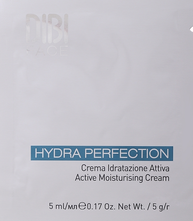 GESCHENK! Aktive feuchtigkeitsspendende Gesichtscreme - DIBI Milano Hydra Perfection Active Moisturising Cream (sample)  — Bild N1