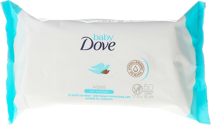 Feuchttücher für Babys und Kinder - Dove Baby Care Rich Moisture Wipes
