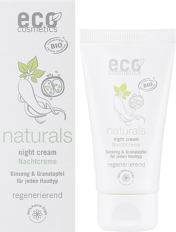 Schützende Nachtcreme mit Granatapfel und Ginseng - Eco Cosmetics- Eco Cosmetics — Bild N2