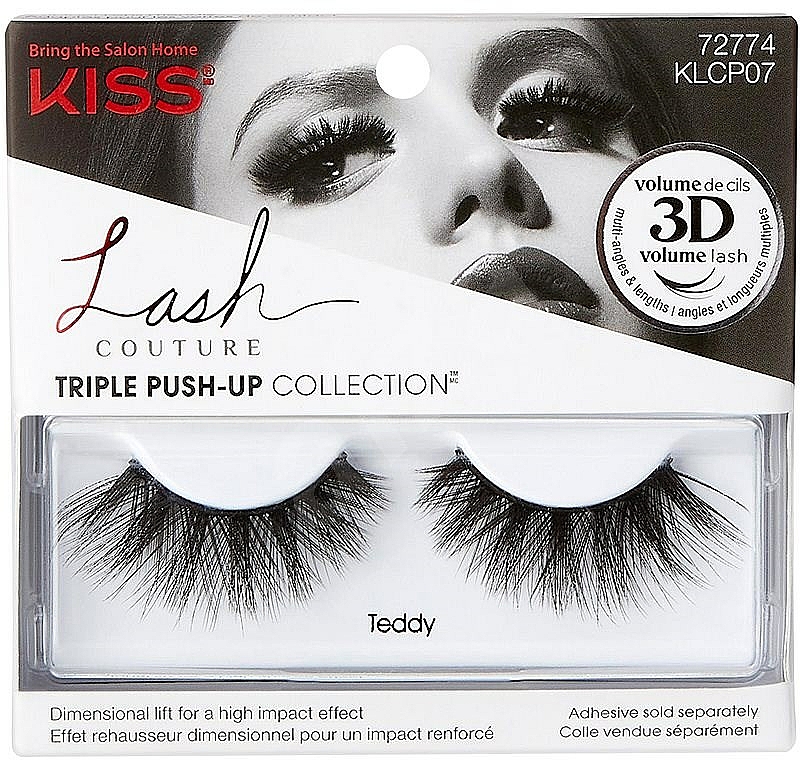 Künstliche Wimpern - Kiss Lash Couture Triple Push Up False Collection Teddy — Bild N1