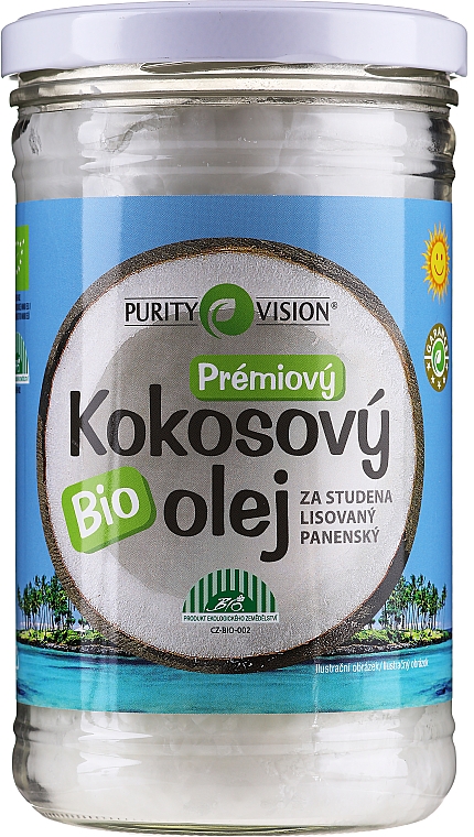 Kaltgepresstes Kokosöl - Purity Vision Bio Virgin Cold Pressed Coconut Oil