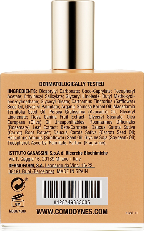 Parfümiertes Hautglanzöl für Gesicht und Körper - Comodynes Luminous Perfumed Dry Oil — Bild N2