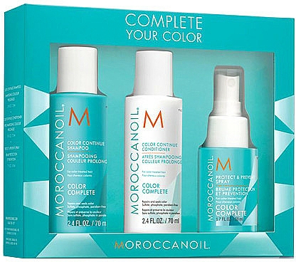 Haarpflegeset - Moroccanoil Travel Kit Color Complete (Shampoo 70ml + Conditioner 70ml + Haarspray 50ml) — Bild N1