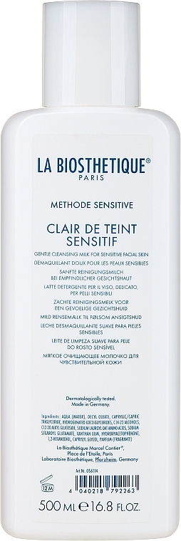 Sanfte Gesichtsreinigungsmilch für empfindliche Haut - La Biosthetique Methode Sensitive Clair de Teint Sensitif Gentle Cleansing Milk — Bild N3