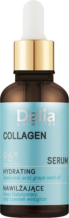 Feuchtigkeitsspendendes Serum für Gesicht, Hals und Dekolleté mit Kollagen - Delia Collagen Serum — Bild N1
