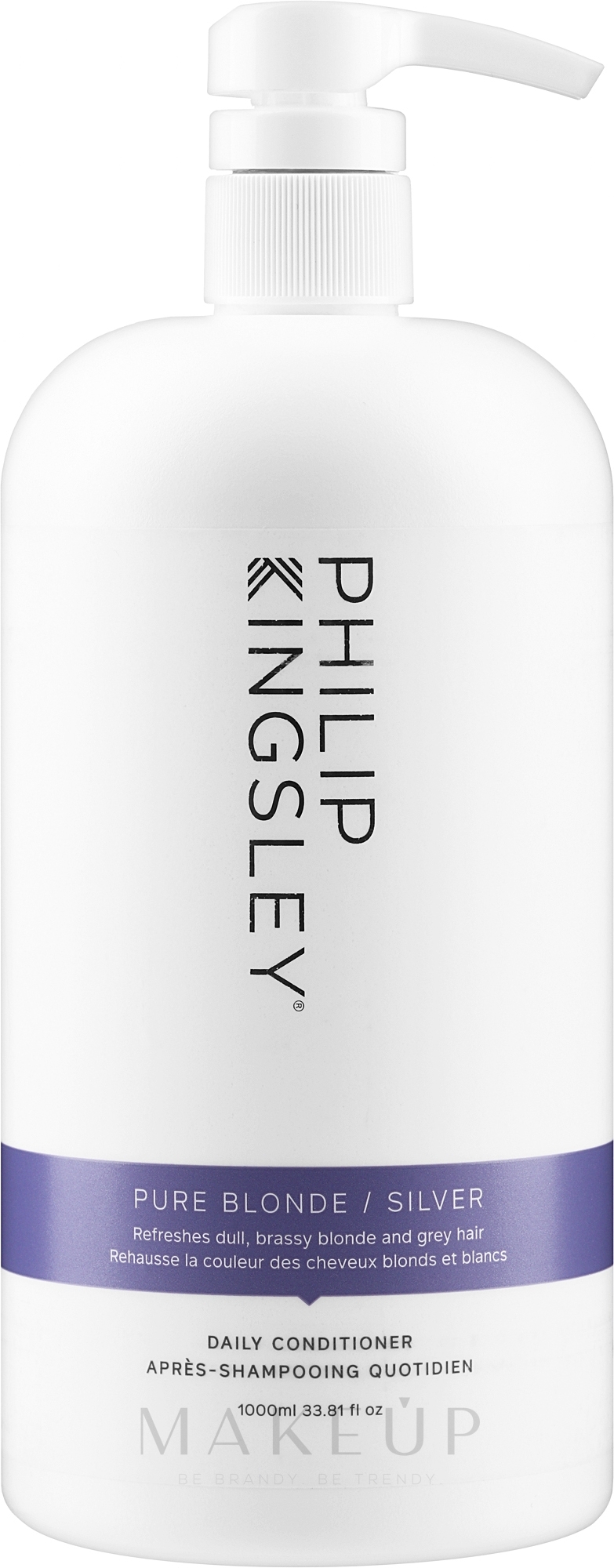 Conditioner für helles Haar - Philip Kingsley Pure Blonde/ Silver Brightening Daily Conditioner — Bild 1000 ml