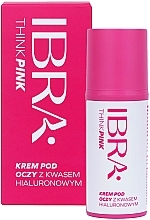 Düfte, Parfümerie und Kosmetik Creme für die Augenpartie mit Hyaluronsäure - Ibra Think Pink