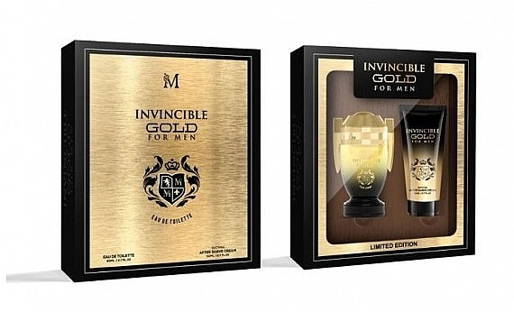 Mirage Brands Invincible Gold - Duftset (Eau de Toilette 50 ml + After Shave Creme 50 ml)  — Bild N1