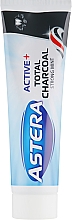 Zahnpasta mit Aktivkohle und Minzgeschmack - Astera Activ + Total Charcoal — Bild N2