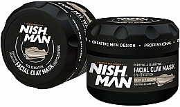 Düfte, Parfümerie und Kosmetik Tiefenreinigende Kaolin-Maske für alle Hauttypen - Nishman Facial Clay Mask Deep Cleansing