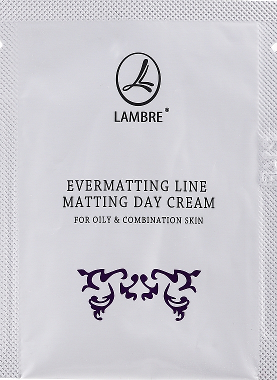 Mattierende Gesichtscreme für den Tag - Lambre Evermatting Line Matting Day Cream (Probe)  — Bild N1